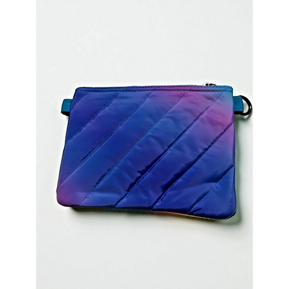 Think Royln Bank Street XL Crossbody w/ Pouch Bundle Blue Lagoon Ombre New w Tag - Picture 10 of 13